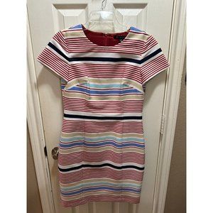 Brooks Brothers Womens Stripe Dress Size 4 Knee Length